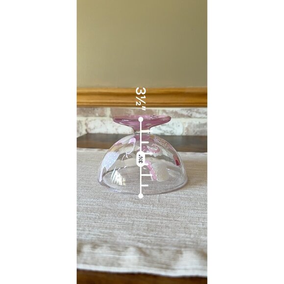 Hand Painted Lolita "Ballerina Swirl" Ice Cream Bowl Dish Pink - Picture 12 of 12